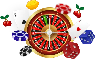 Roulette wheel, chips and cards from the National Casino welcome promotion