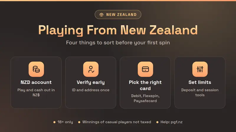 Playing at National Casino from New Zealand: NZD account, verification, safe payment methods and limits
